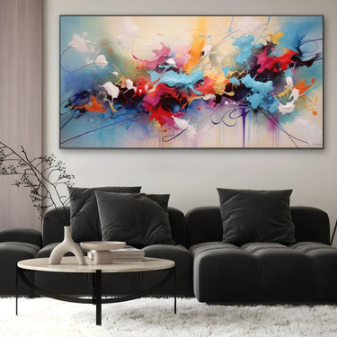 Quadro Stampa su Tela Esplosione di colori - CupidoDesign