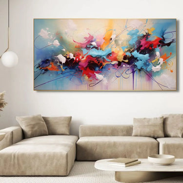 Quadro Stampa su Tela Esplosione di colori - CupidoDesign
