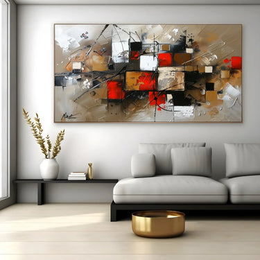 Quadro Stampa su Tela Esplosione di forme - CupidoDesign