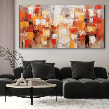 Quadro Stampa su Tela Esplosione di rosso - CupidoDesign