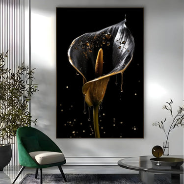 Quadro Stampa su Tela Espressione Gold - CupidoDesign