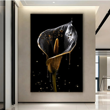 Quadro Stampa su Tela Espressione Gold - CupidoDesign