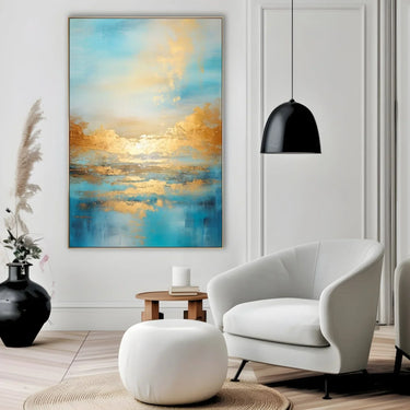 Quadro Stampa su Tela Espressioni fluttuanti - CupidoDesign