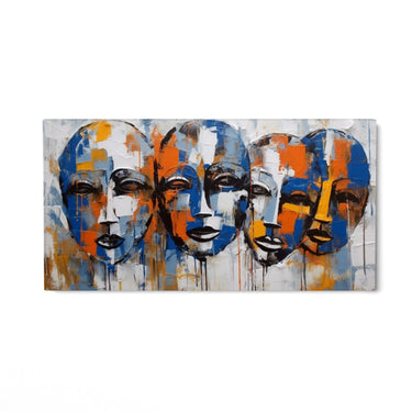 Quadro Stampa su Tela Espressioni Sfuggenti - CupidoDesign