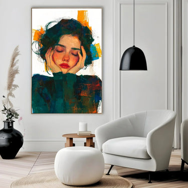 Quadro Stampa su Tela Espressioni sospese - CupidoDesign