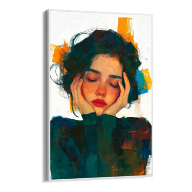 Quadro Stampa su Tela Espressioni sospese - CupidoDesign