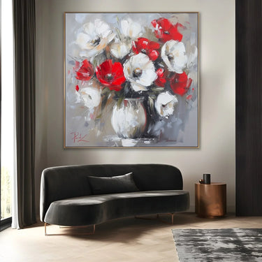 Quadro Stampa su Tela Essenza di Papaveri - CupidoDesign