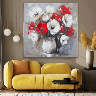 Quadro Stampa su Tela Essenza di Papaveri - CupidoDesign