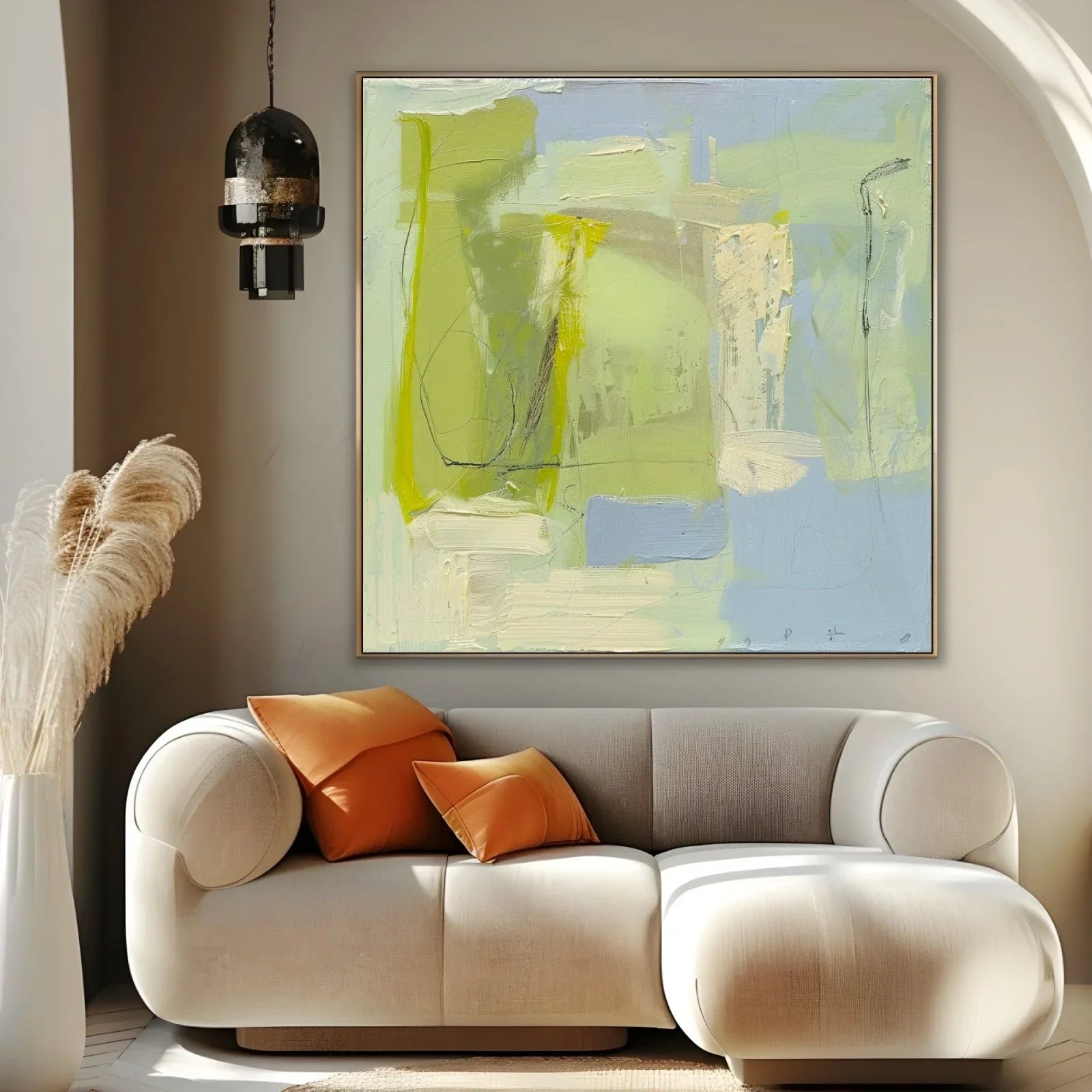 Quadro Stampa su Tela Essenza di Verde - CupidoDesign