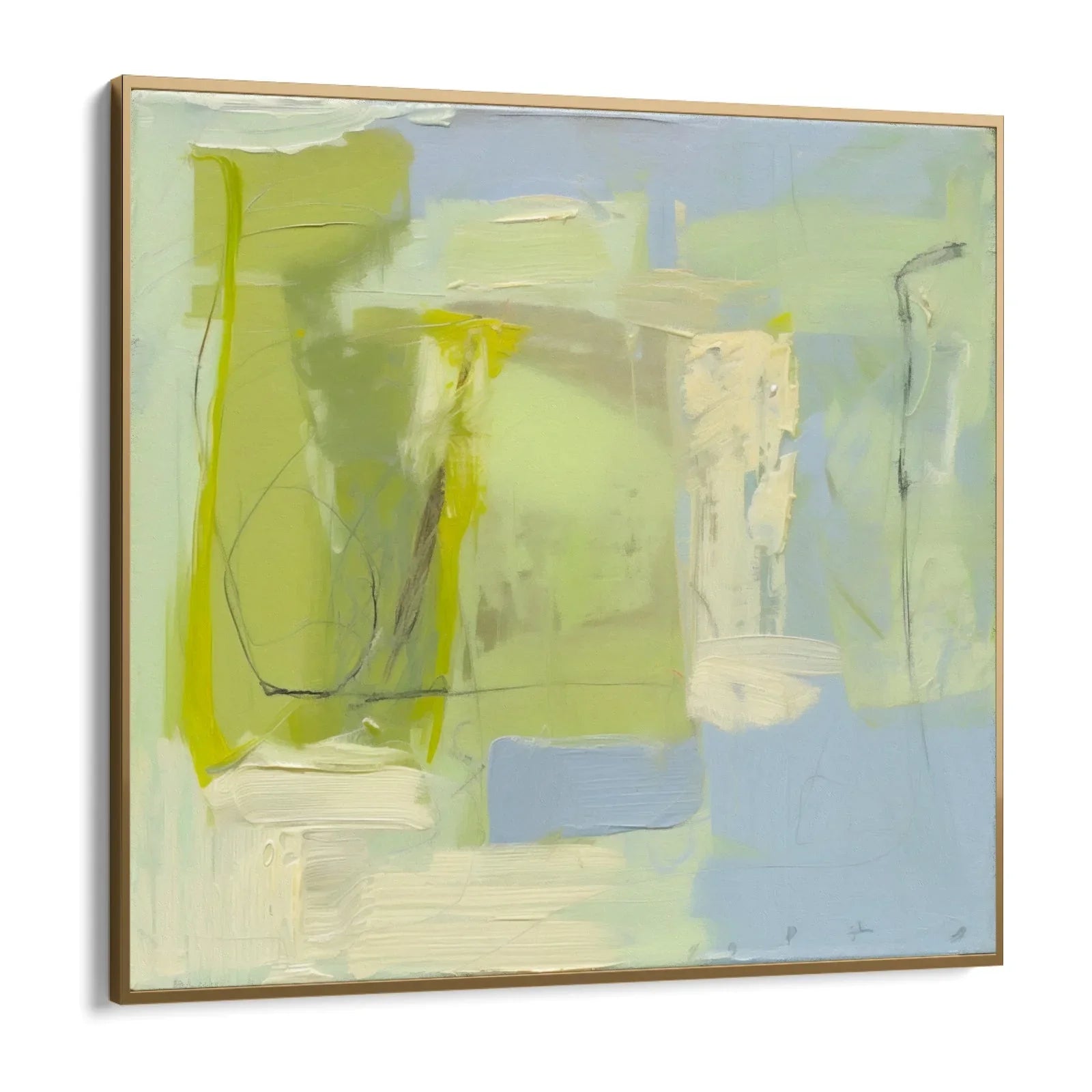 Quadro Stampa su Tela Essenza di Verde - CupidoDesign