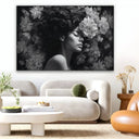 Quadro Stampa su Tela Essenza Nera - CupidoDesign