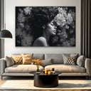 Quadro Stampa su Tela Essenza Nera - CupidoDesign