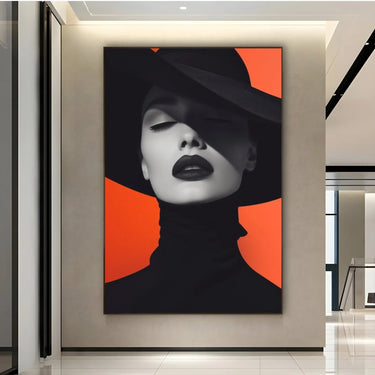 Quadro Stampa su Tela Estasi in Nero - CupidoDesign