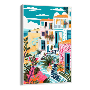Quadro Stampa su Tela Estate in Grecia - CupidoDesign