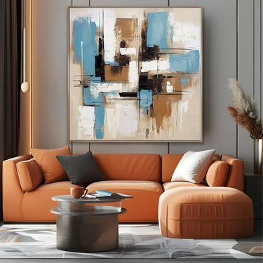 Quadro Stampa su Tela Estremo azzurro - CupidoDesign