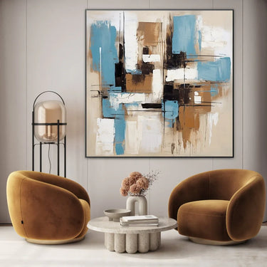 Quadro Stampa su Tela Estremo azzurro - CupidoDesign