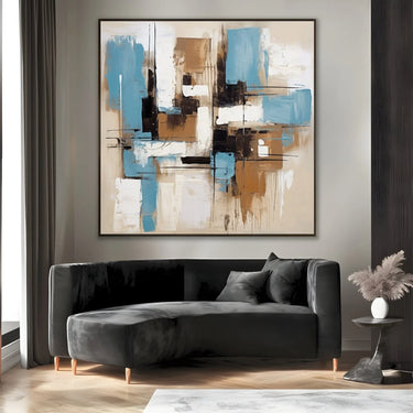 Quadro Stampa su Tela Estremo azzurro - CupidoDesign