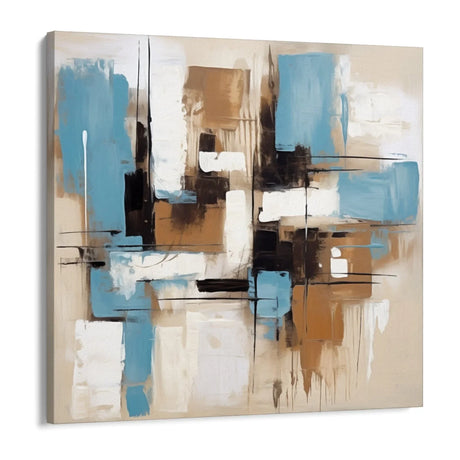 Quadro Stampa su Tela Estremo azzurro - CupidoDesign