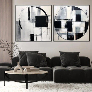 Quadro Stampa su Tela Estremo nero - CupidoDesign