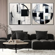 Quadro Stampa su Tela Estremo nero - CupidoDesign
