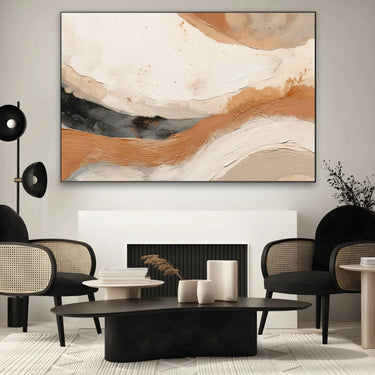Quadro Stampa su Tela Etere Caramello - CupidoDesign