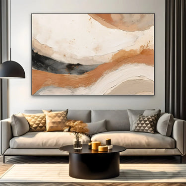 Quadro Stampa su Tela Etere Caramello - CupidoDesign