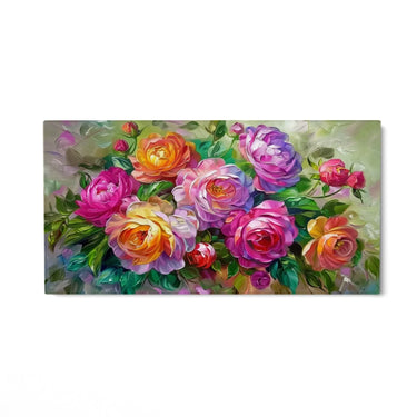 Quadro Stampa su Tela Euforia dei Fiori - CupidoDesign