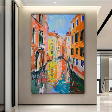 Quadro Stampa su Tela Evocazioni tra i canali di Venezia, Italia - CupidoDesign