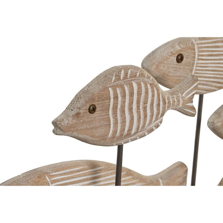 Famille Poisson Brun 51 x 8 x 27 cm