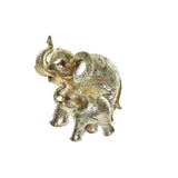 Familie gouden olifant 17 x 11 x 15 cm