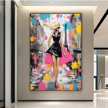 Quadro Stampa su Tela Fascino Francese - CupidoDesign