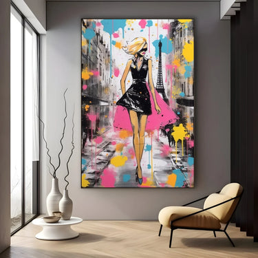 Quadro Stampa su Tela Fascino Francese - CupidoDesign