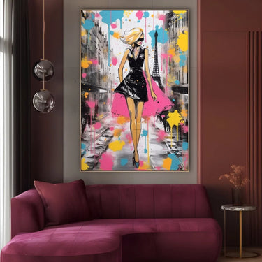 Quadro Stampa su Tela Fascino Francese - CupidoDesign