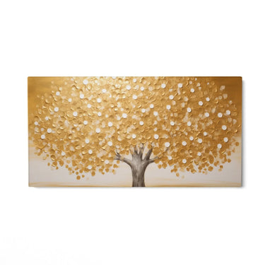 Quadro Stampa su Tela Felicità Dorata - CupidoDesign