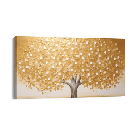 Quadro Stampa su Tela Felicità Dorata - CupidoDesign