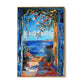 Quadro Stampa su Tela Finestre su Ibiza, Spagna - CupidoDesign