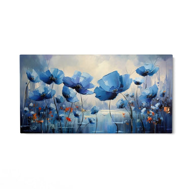 Quadro Stampa su Tela Fiore d'azzurro - CupidoDesign
