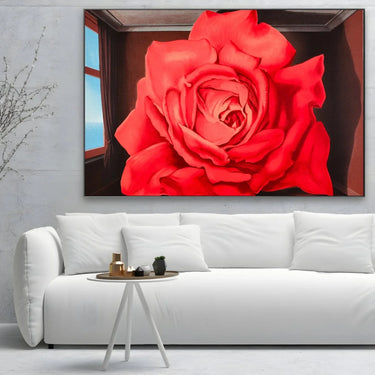 Quadro Stampa su Tela Fiore dei Lottatori, Rene Magritte - CupidoDesign