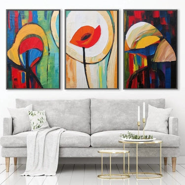 Quadro Stampa su Tela Fiori Sospesi - CupidoDesign