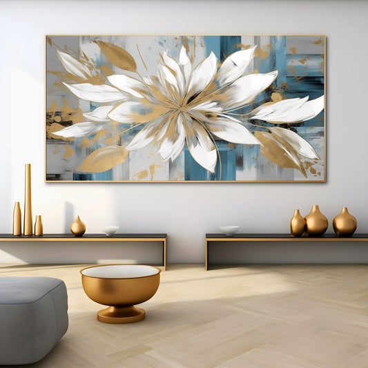 Floración abstracta 75x150cm
