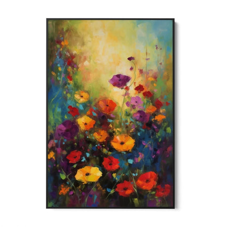 Quadro Stampa su Tela Colorata Fioritura - CupidoDesign