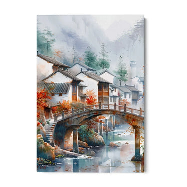Quadro Stampa su Tela Fiume nella tundra - CupidoDesign