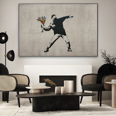 Flower Thrower Bansky - CupidoDesign