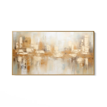 Quadro Stampa su Tela Flussi di Emozioni 75x150cm Con Cornice Nera - CupidoDesign