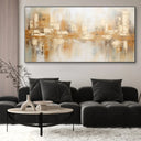 Quadro Stampa su Tela Flussi di Emozioni 75x150cm Con Cornice Nera - CupidoDesign