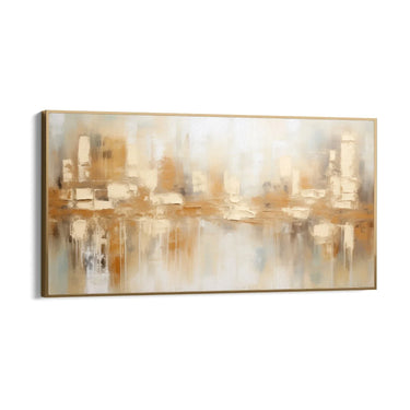 Quadro Stampa su Tela Flussi di Emozioni 75x150cm Con Cornice Nera - CupidoDesign