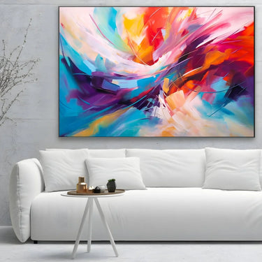 Quadro Stampa su Tela Flusso Colorato - CupidoDesign