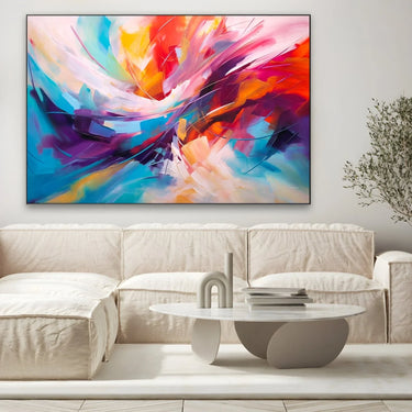 Quadro Stampa su Tela Flusso Colorato - CupidoDesign