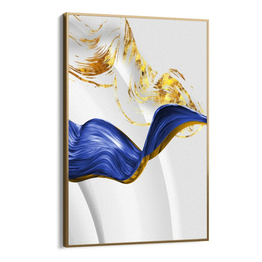 Quadro Stampa su Tela Flusso di blu - CupidoDesign