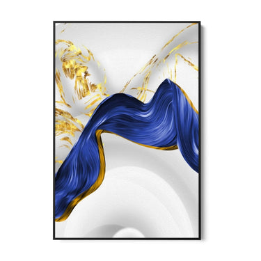 Quadro Stampa su Tela Flusso di blu - CupidoDesign